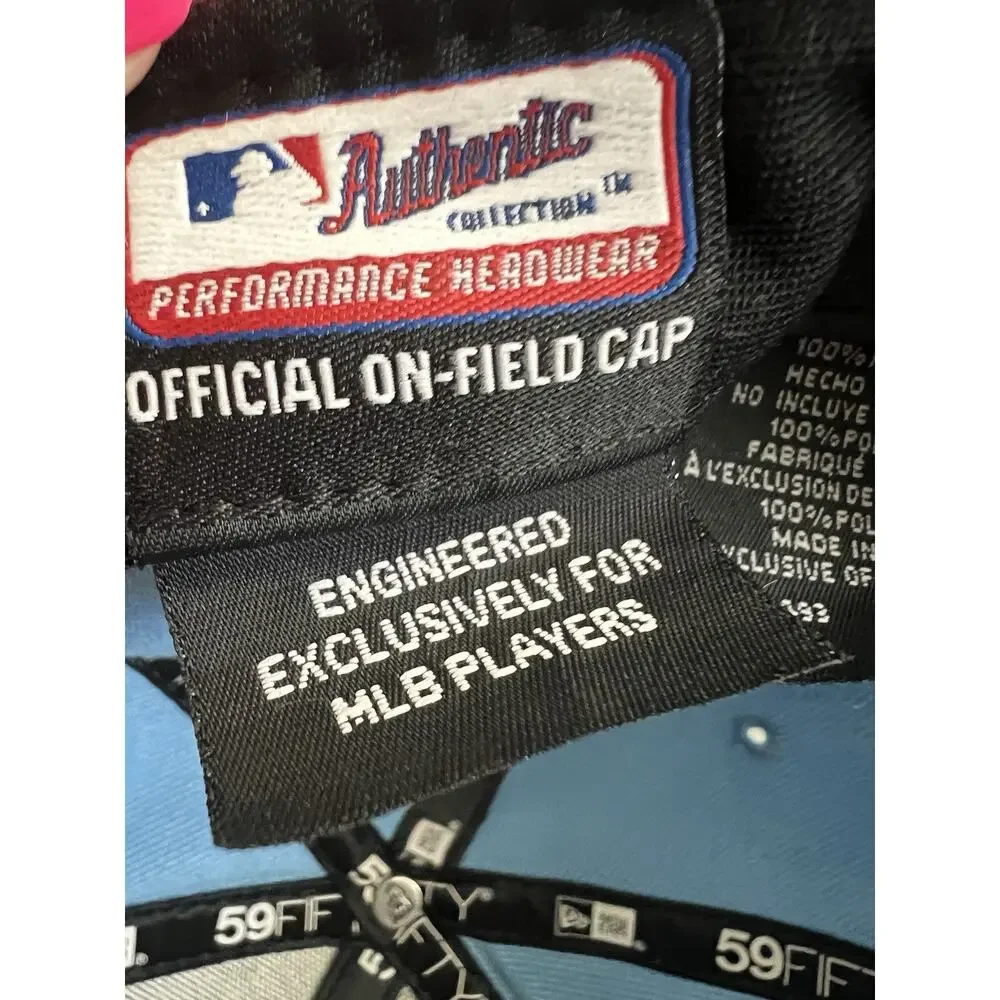 TEXAS RANGERS New Era Official On Field MLB Baseball Cap Hat Sz 7 3/4 - Picture 7 of 9